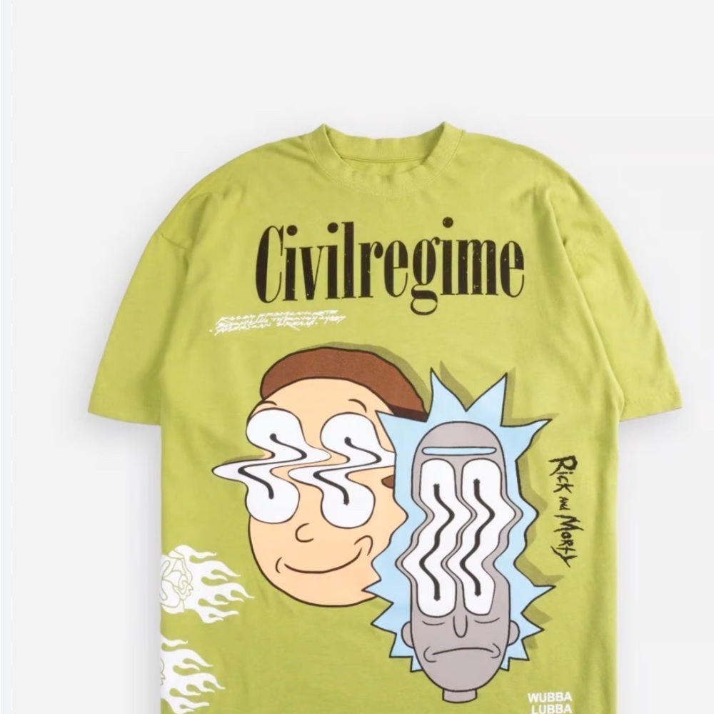 Civil Regime Rick and Morty Graphic Tee - Green